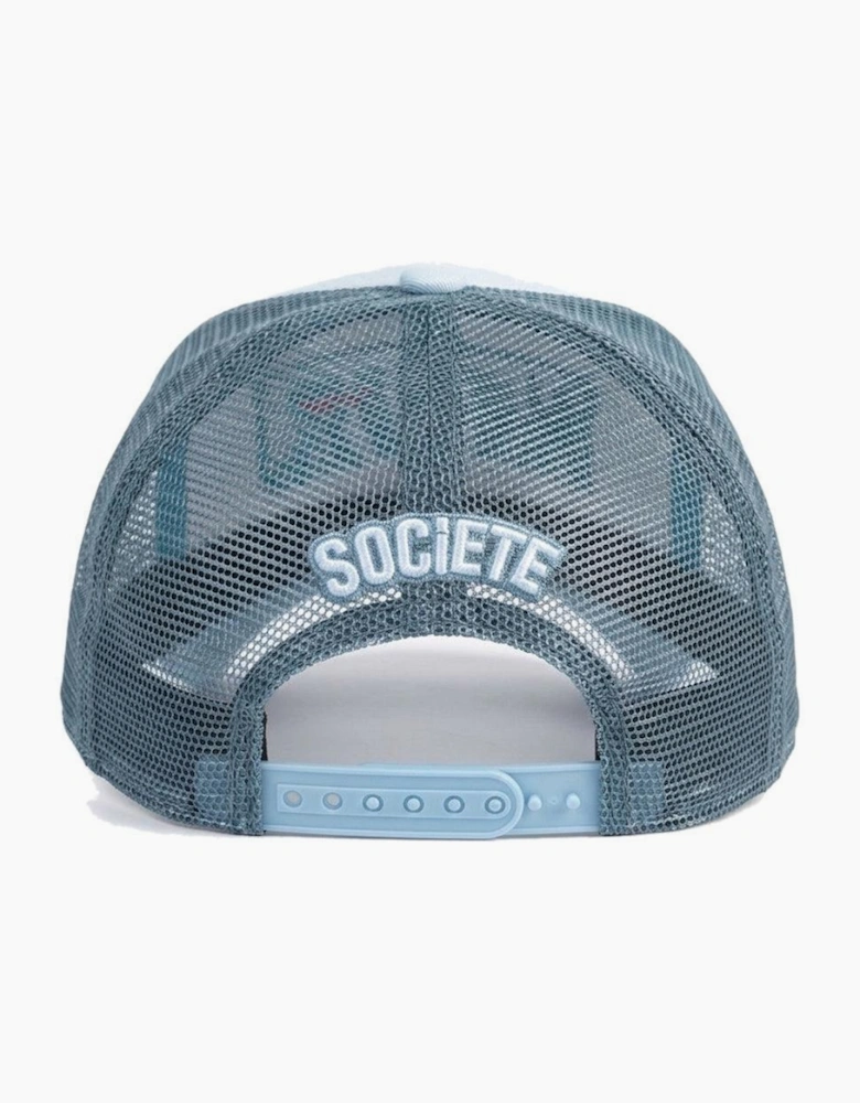 Societe Noir La Vitesse Mesh Trucker Cap Baby Blue/Teal