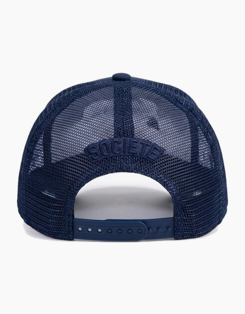 Societe Noir La Vitesse Mesh Trucker Cap Navy