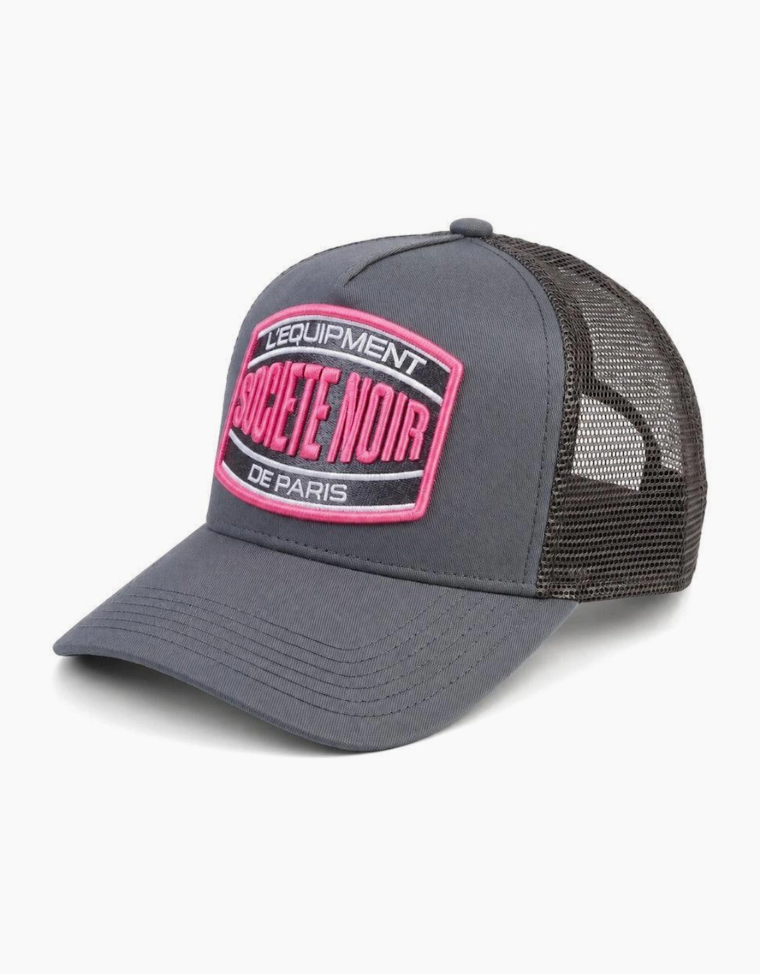 Societe Noir Marais Mesh Trucker Cap Grey/Pink