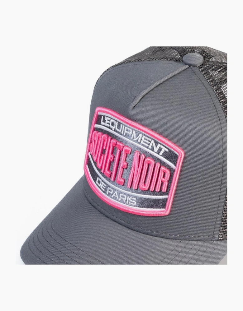 Societe Noir Marais Mesh Trucker Cap Grey/Pink