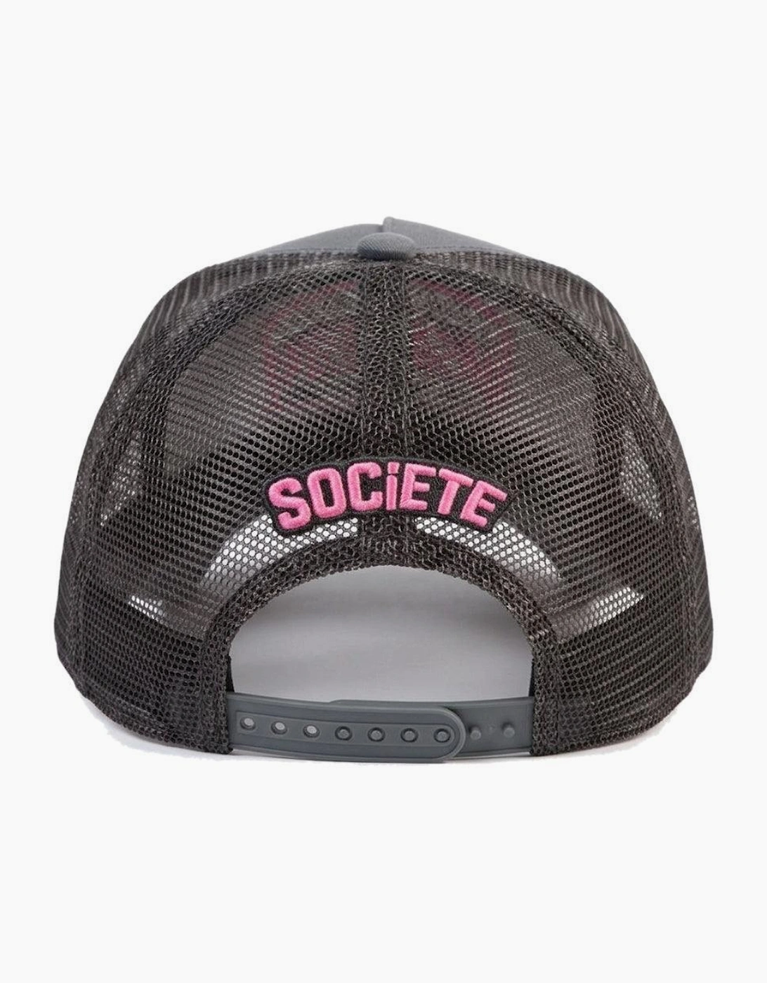 Societe Noir Marais Mesh Trucker Cap Grey/Pink