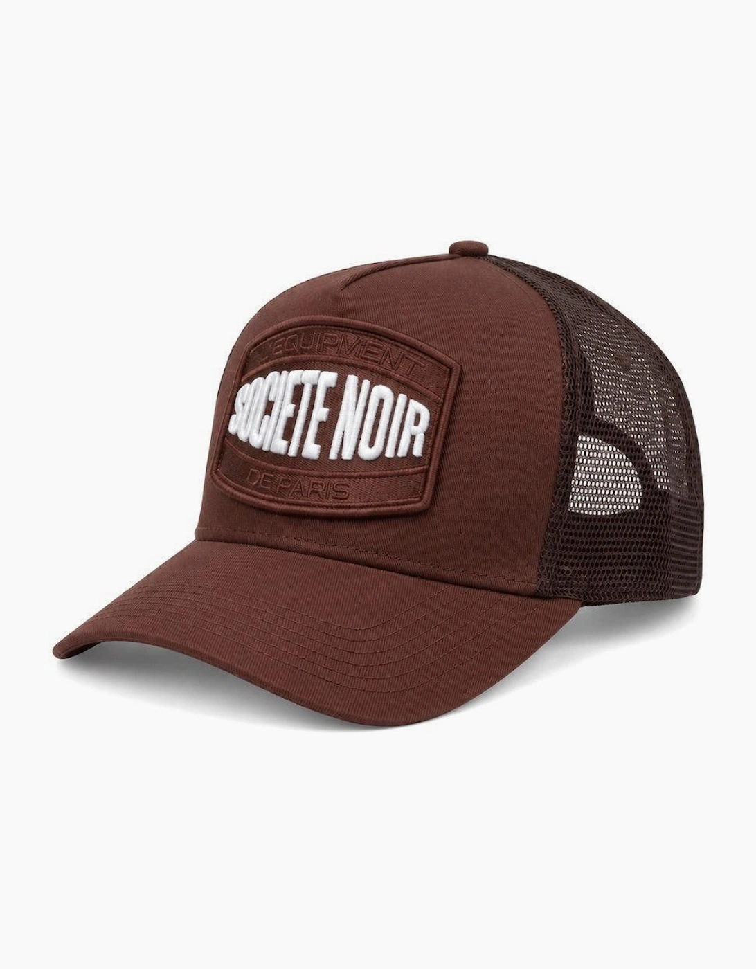 Societe Noir Marais Mesh Trucker Cap Brown/White