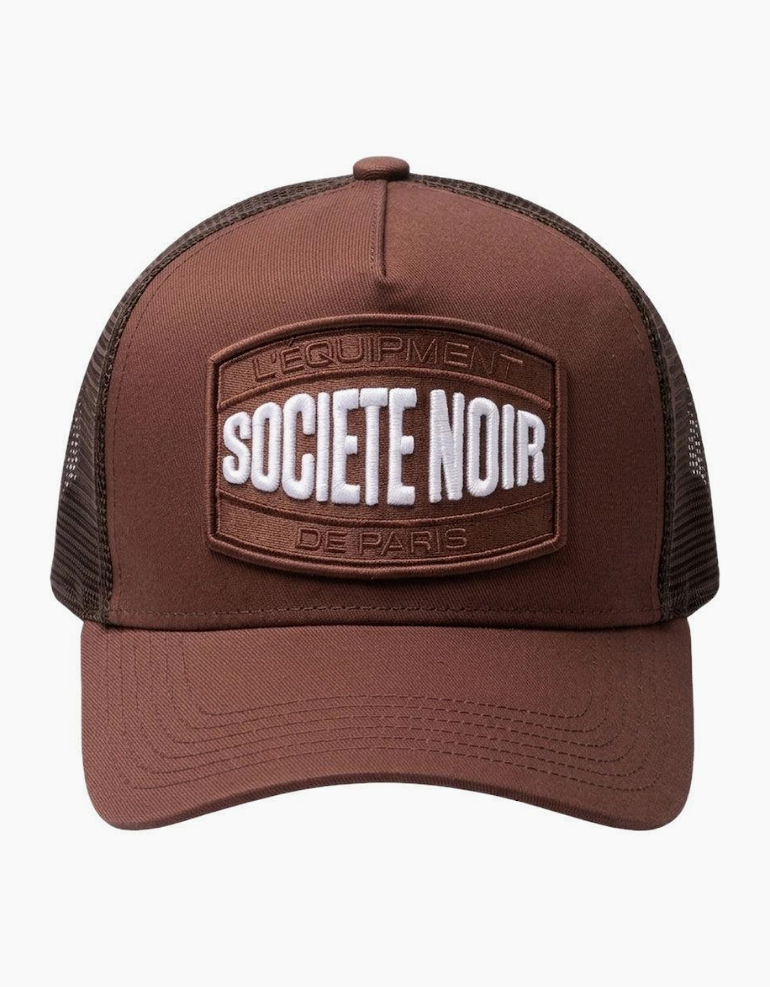 Societe Noir Marais Mesh Trucker Cap Brown/White