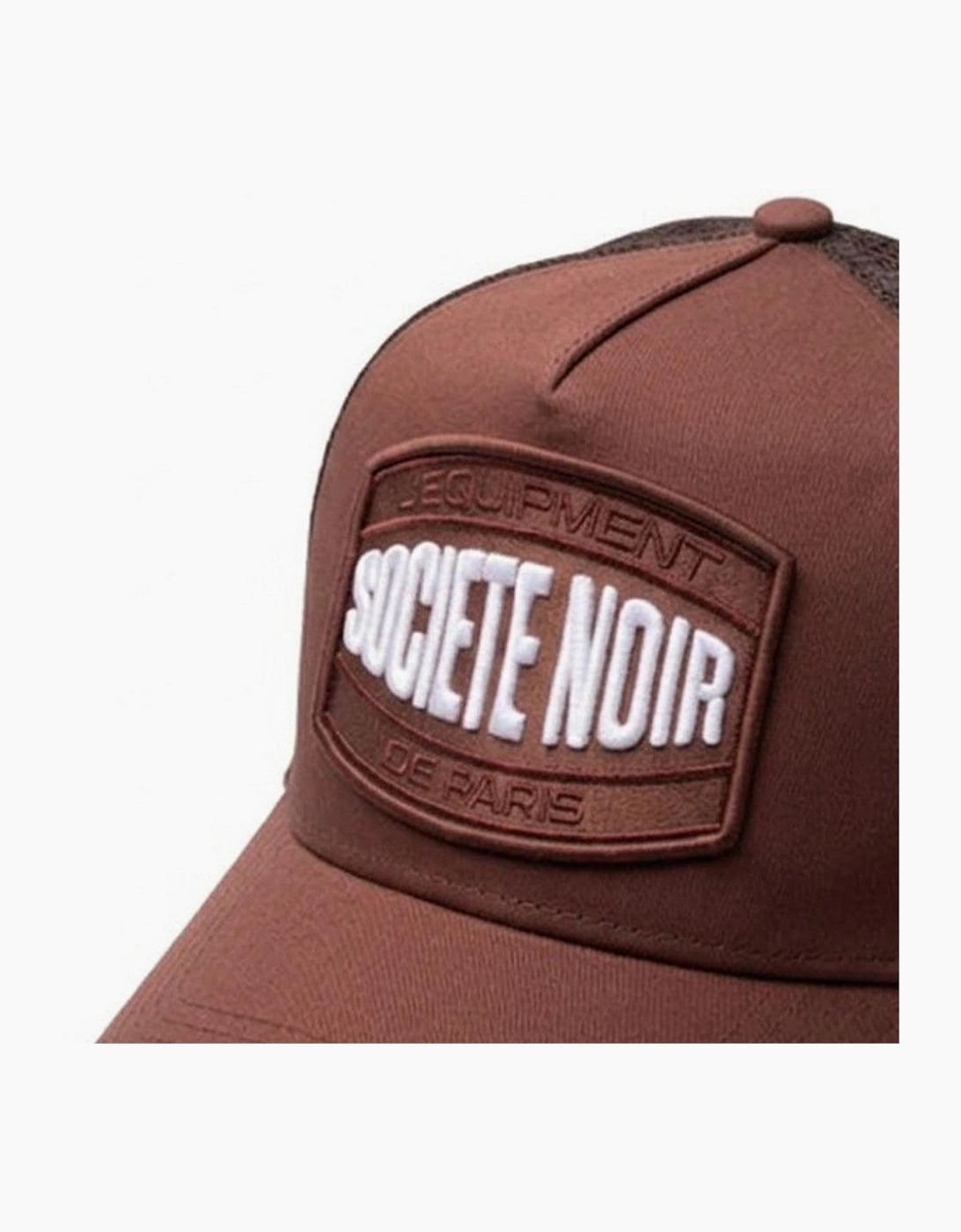 Societe Noir Marais Mesh Trucker Cap Brown/White