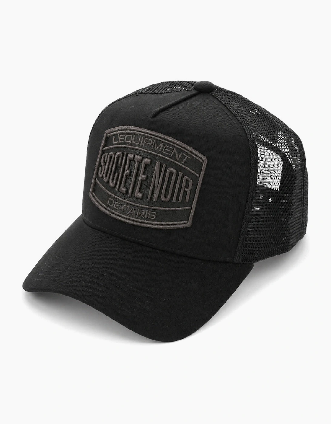 Societe Noir Marais Mesh Trucker Cap Blackout