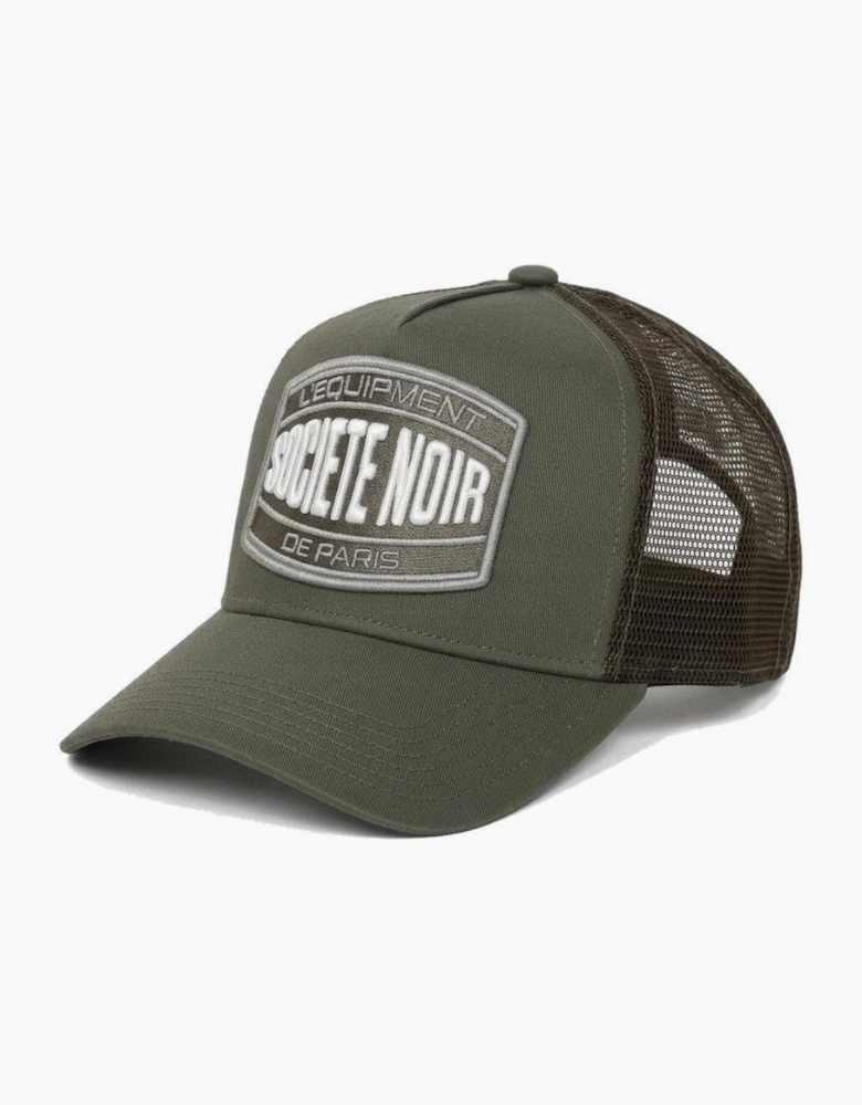 Societe Noir Marais Mesh Trucker Cap Khaki/White