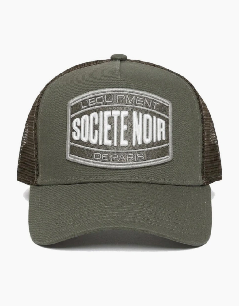 Societe Noir Marais Mesh Trucker Cap Khaki/White