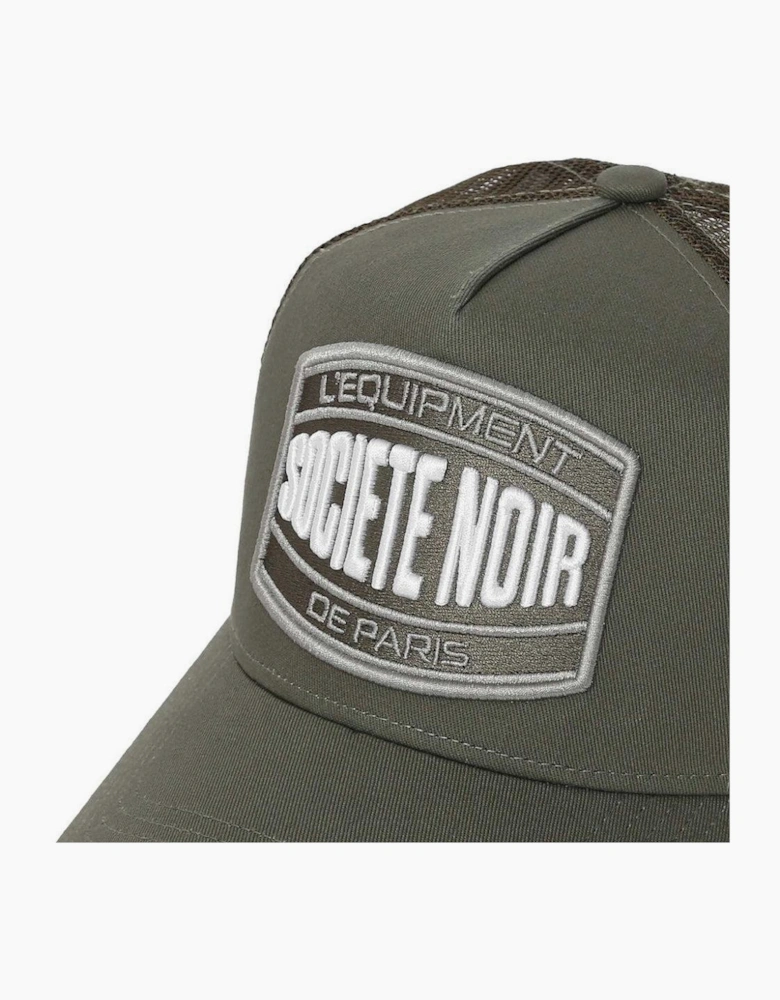 Societe Noir Marais Mesh Trucker Cap Khaki/White