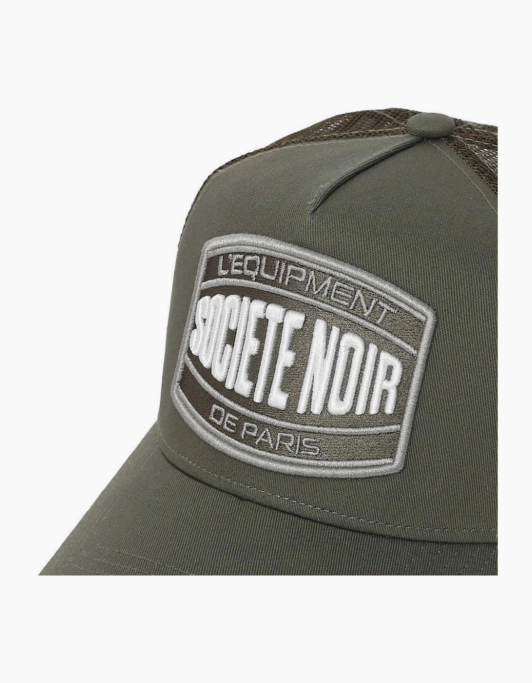Societe Noir Marais Mesh Trucker Cap Khaki/White