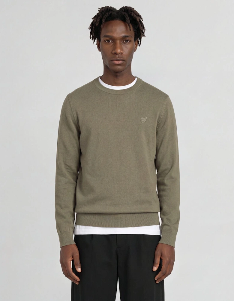 Superfine Cotton Crew Neck Jumper