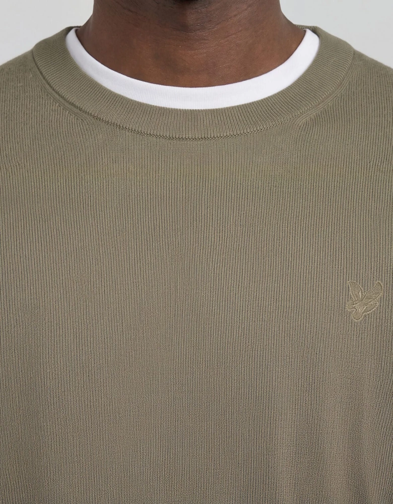 Superfine Cotton Crew Neck Jumper