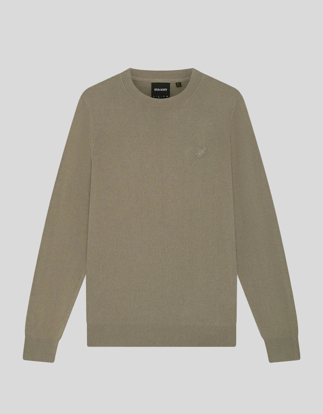 Superfine Cotton Crew Neck Jumper