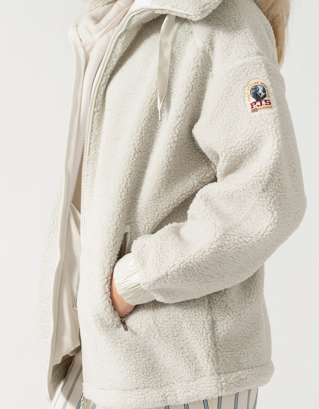 Parajumpers Noelle Womens Full Zip Sweatshirt - Chalk White 131
