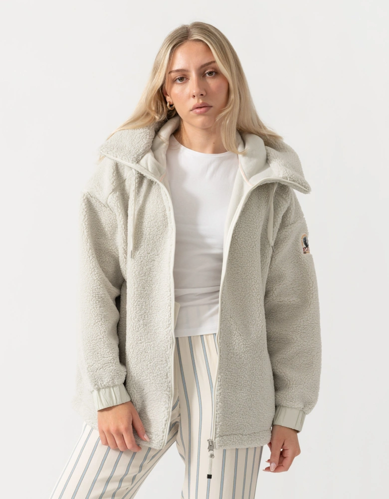 Parajumpers Noelle Womens Full Zip Sweatshirt - Chalk White 131