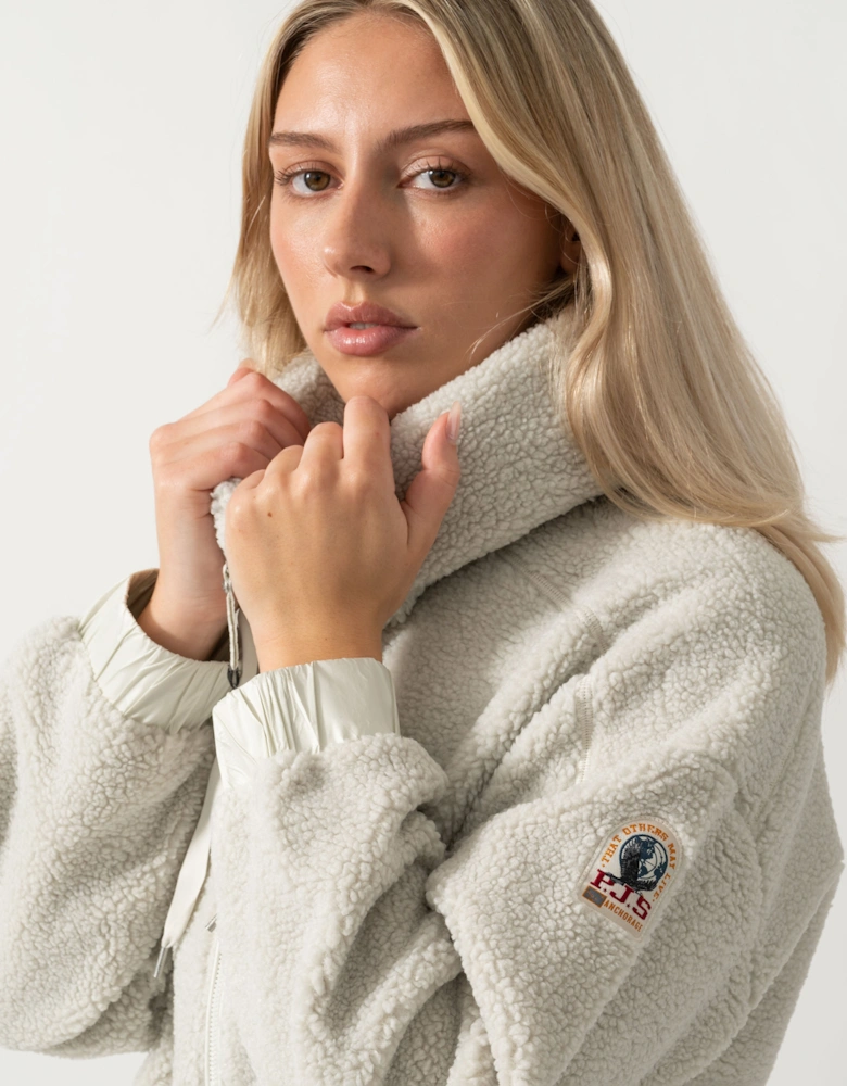 Parajumpers Noelle Womens Full Zip Sweatshirt - Chalk White 131