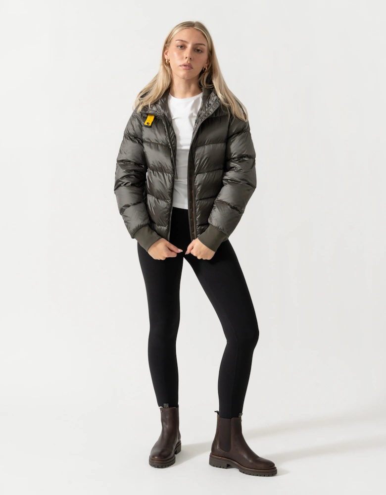 Parajumpers Mariah Womens Hooded Down Bomber Jacket - Taggia Olive 218