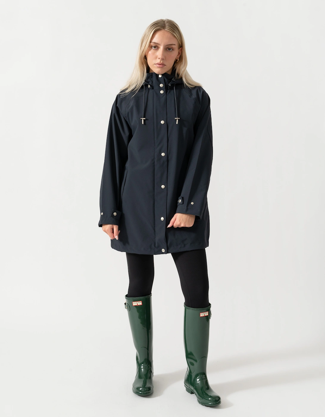 Ilse Jacobsen Gentle Rain Womens Raglan Raincoat - Dark Indigo 660
