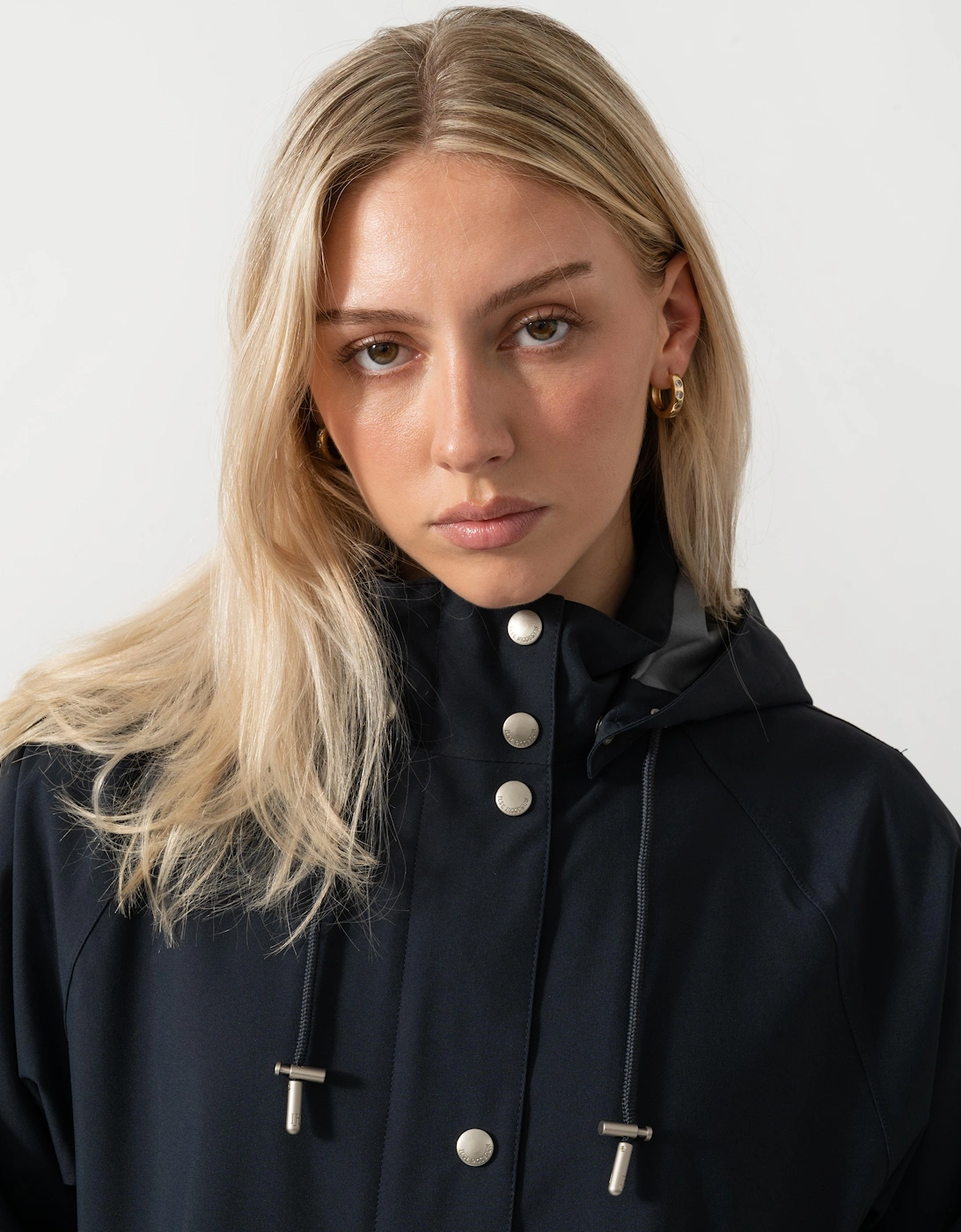 Ilse Jacobsen Gentle Rain Womens Raglan Raincoat - Dark Indigo 660