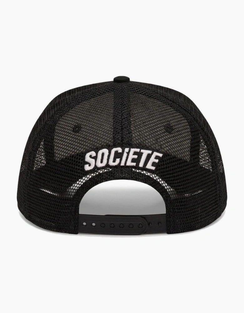 Societe Noir Script Mesh Trucker Cap Black/Red