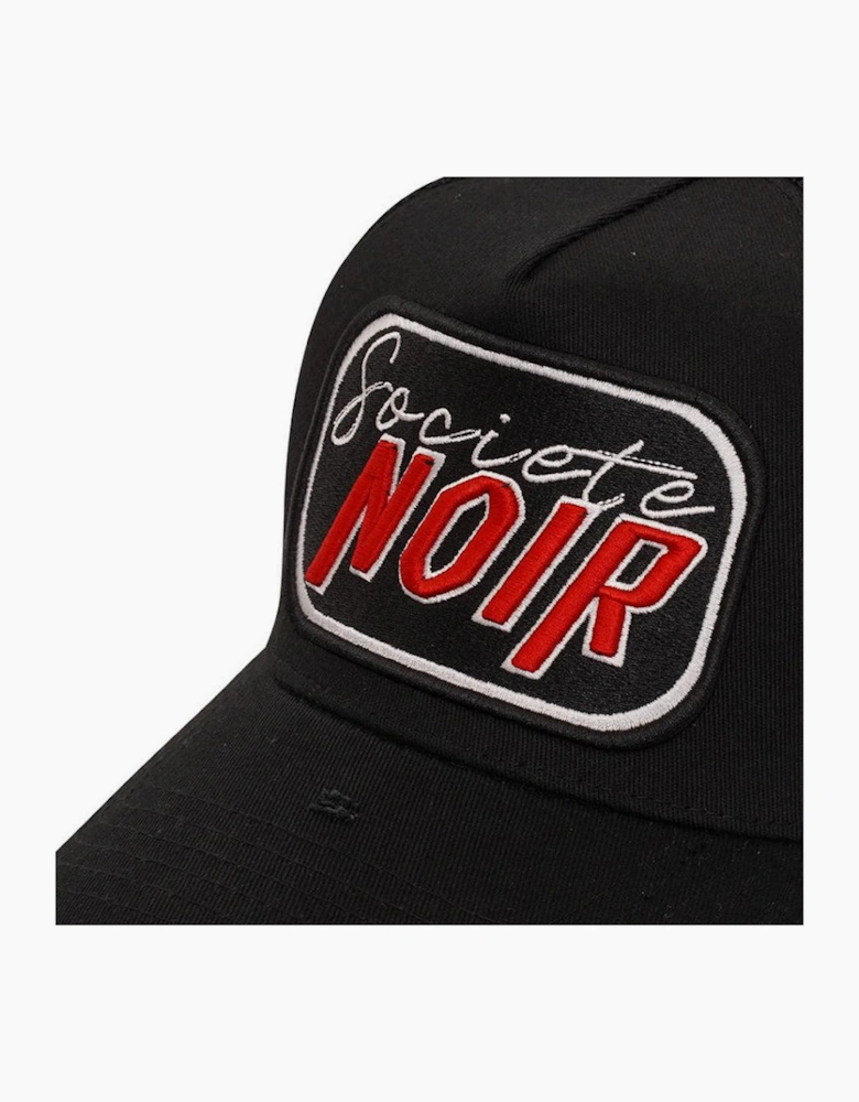 Societe Noir Script Mesh Trucker Cap Black/Red
