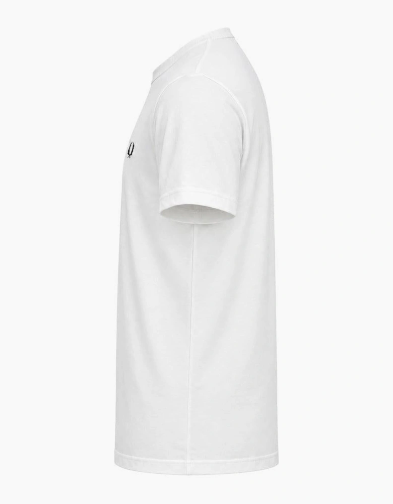 Fred Perry Crew Neck T-Shirt Snow White