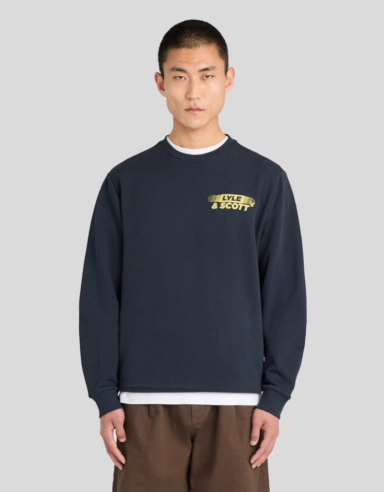Logo Back Graphic Sweatshirt