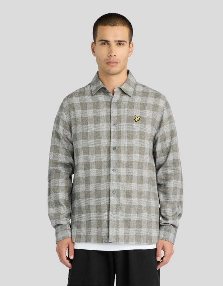 Static Check Flannel Shirt