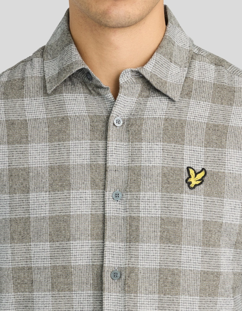 Static Check Flannel Shirt