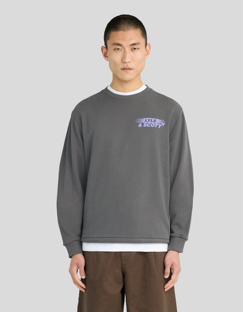 Logo Back Graphic Sweatshirt
