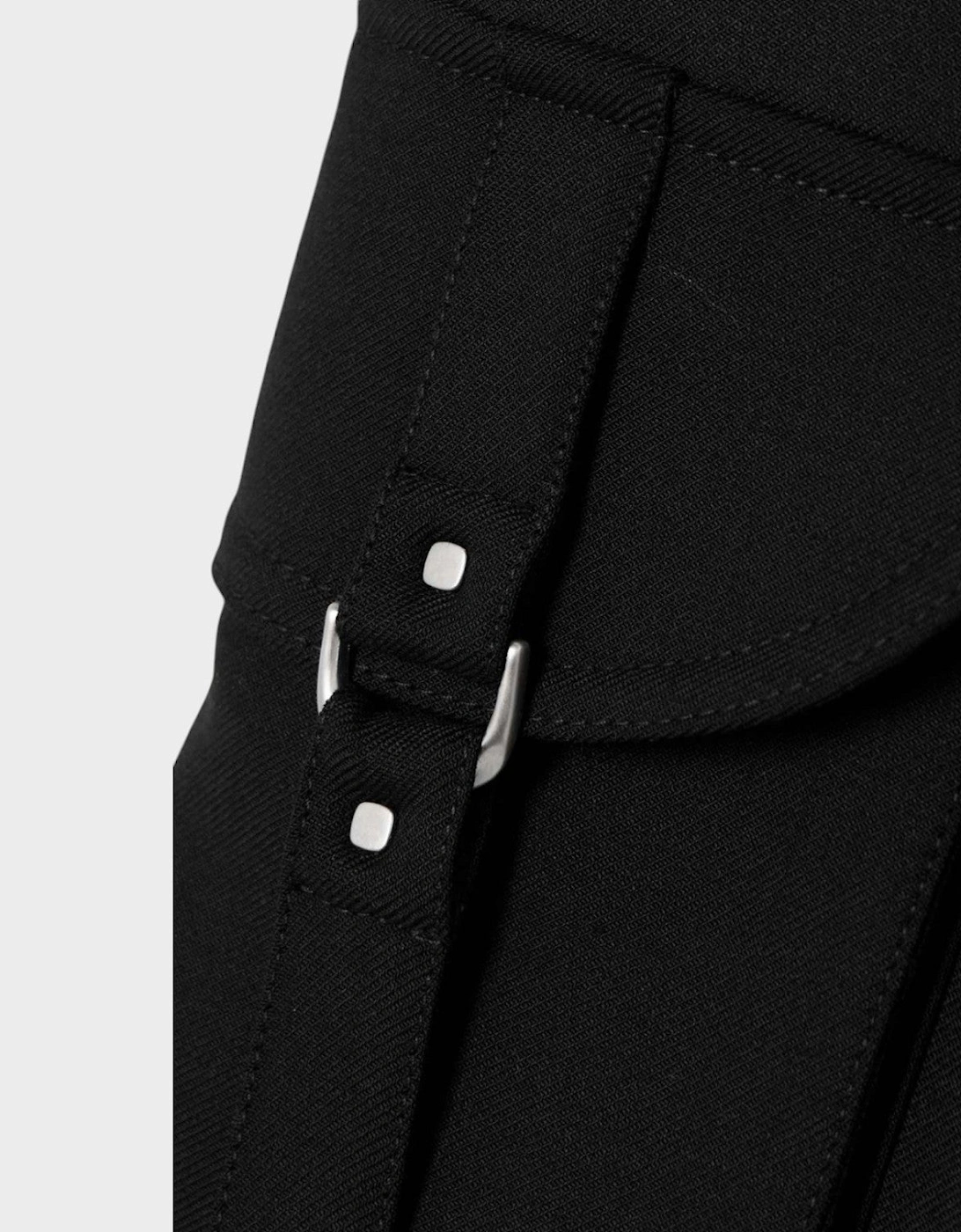 Blend Cargo Pleated Shorts Black