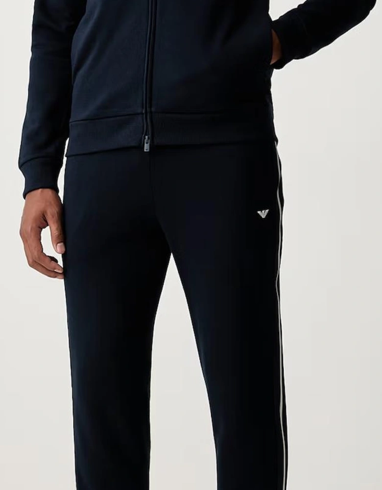 Zip Hooded Navy Cotton Tape Tracksuit