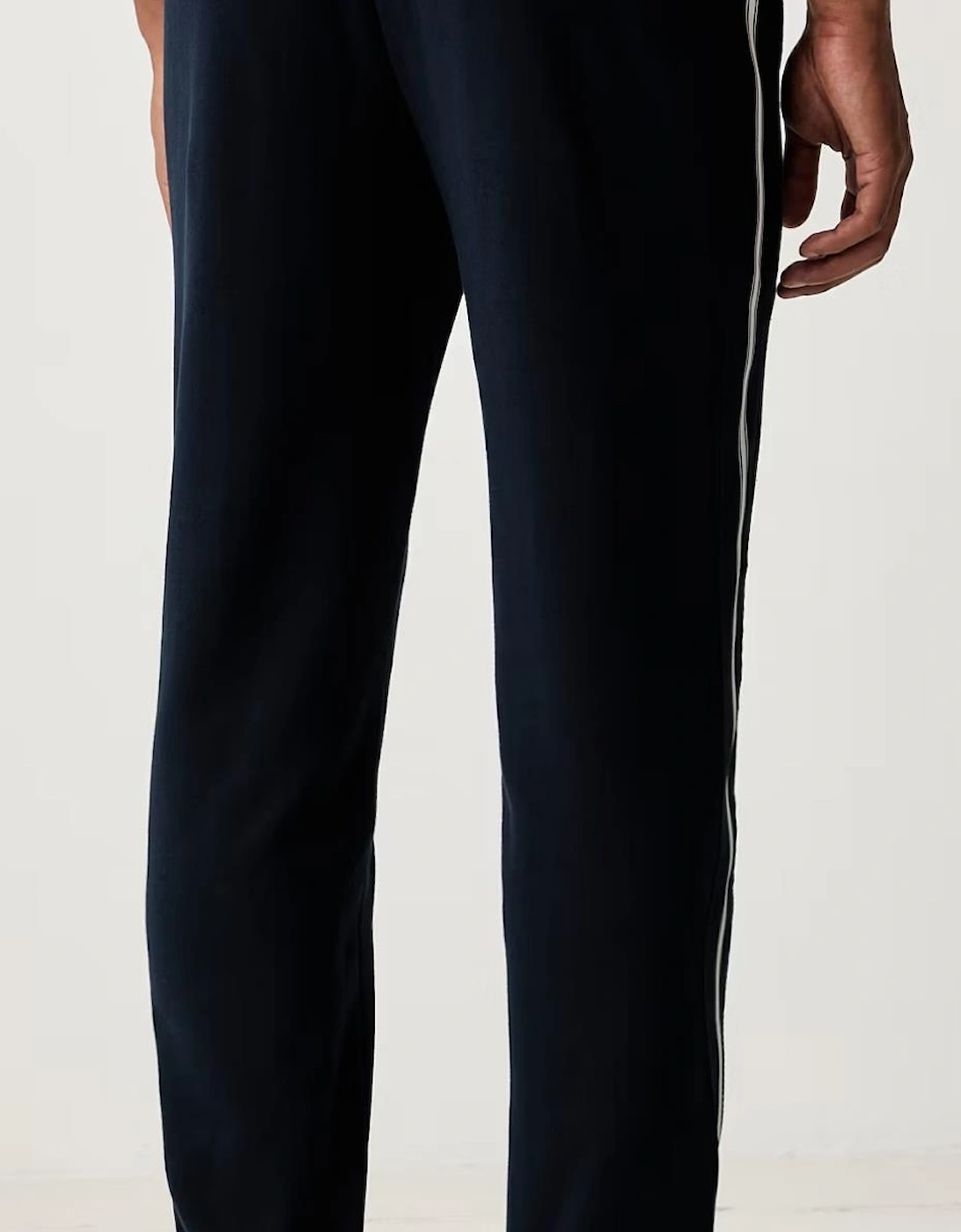 Zip Hooded Navy Cotton Tape Tracksuit