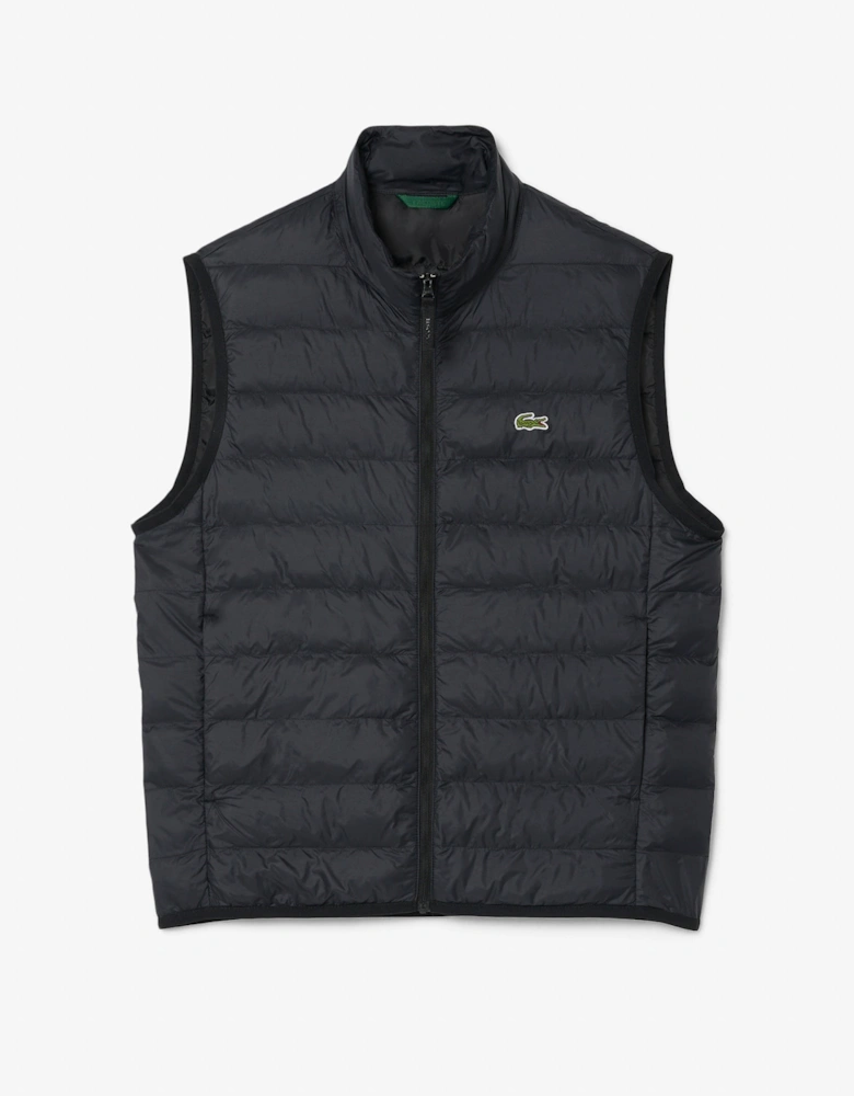 Lacoste Water-Repellent Ripstop Down Gilet - Black 031