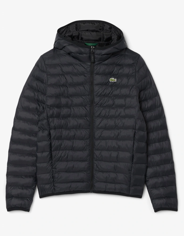 Lacoste Short Light Mens Puffer Jacket - Black 031
