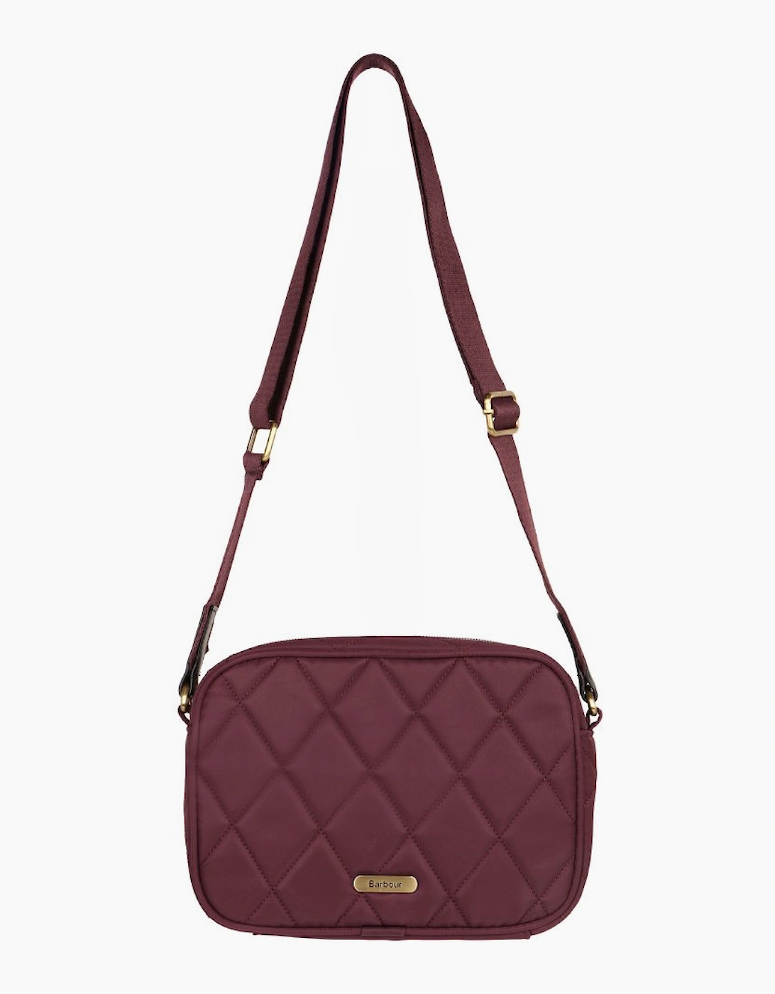 Barbour Quilted Crossbody Bag - Fig - Image 3