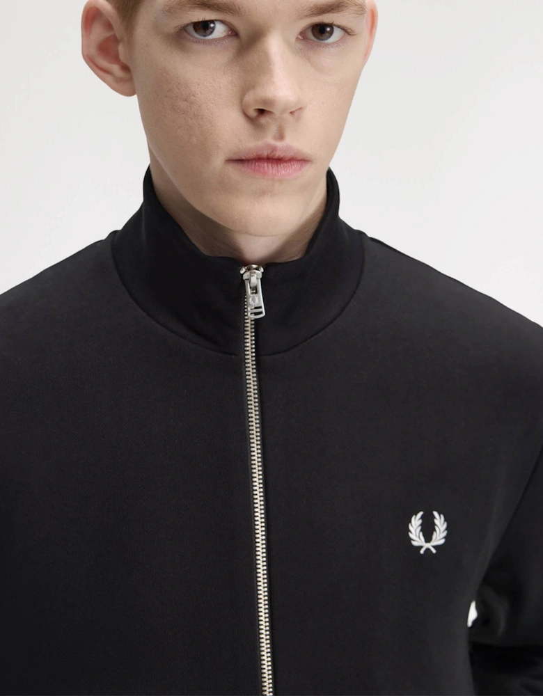 Fred Perry Mens Zip Through Sweatshirt - Black 102