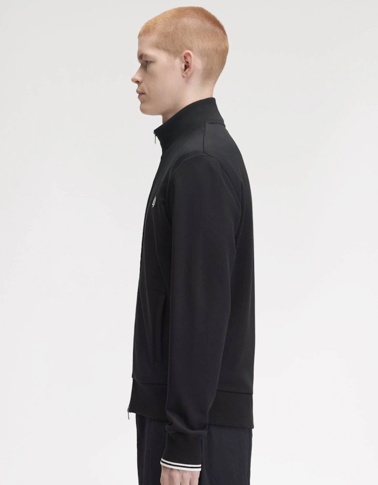 Fred Perry Mens Zip Through Sweatshirt - Black 102