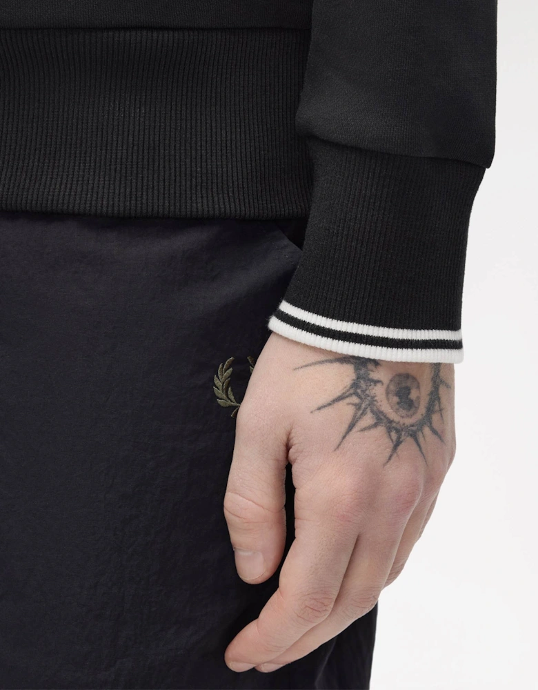 Fred Perry Mens Zip Through Sweatshirt - Black 102