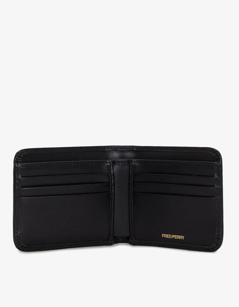 Fred Perry Mens Smooth Leather Billfold Wallet - Black 102
