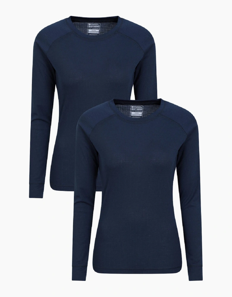 Mountain Warehouse Womens/Ladies Talus Thermal Base Layer Top (Pack of 2)