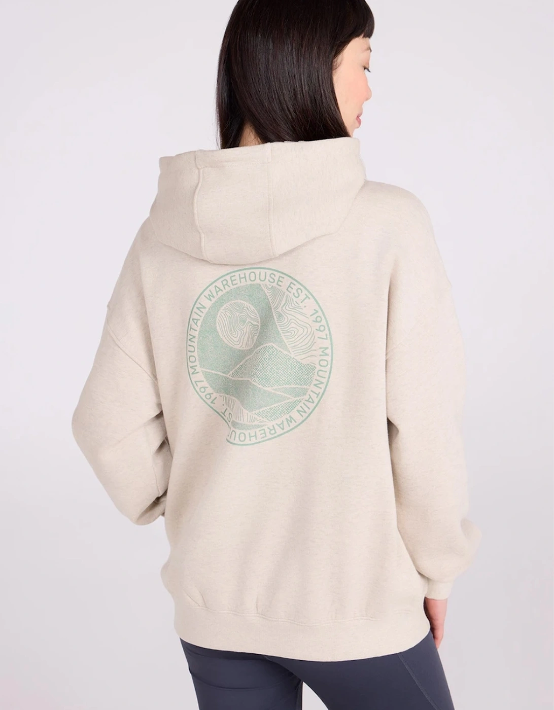 Mountain Warehouse Womens/Ladies Mountain Collage Relaxed Fit Hoodie