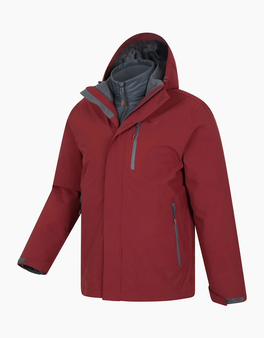 Mountain Warehouse Mens Sycamore 3 in 1 Waterproof Jacket