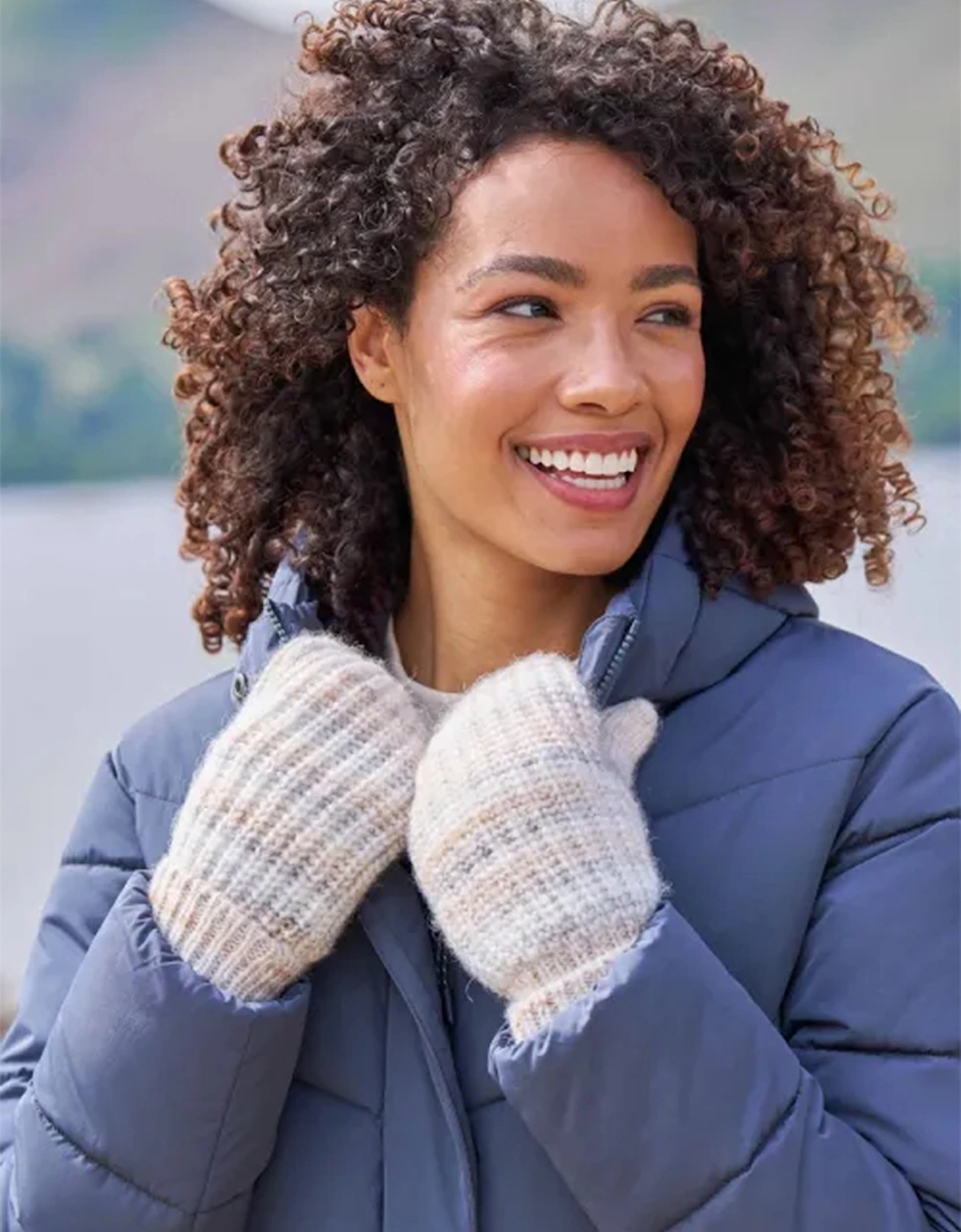 Mountain Warehouse Womens/Ladies Isotherm Faux Fur Lined Mittens