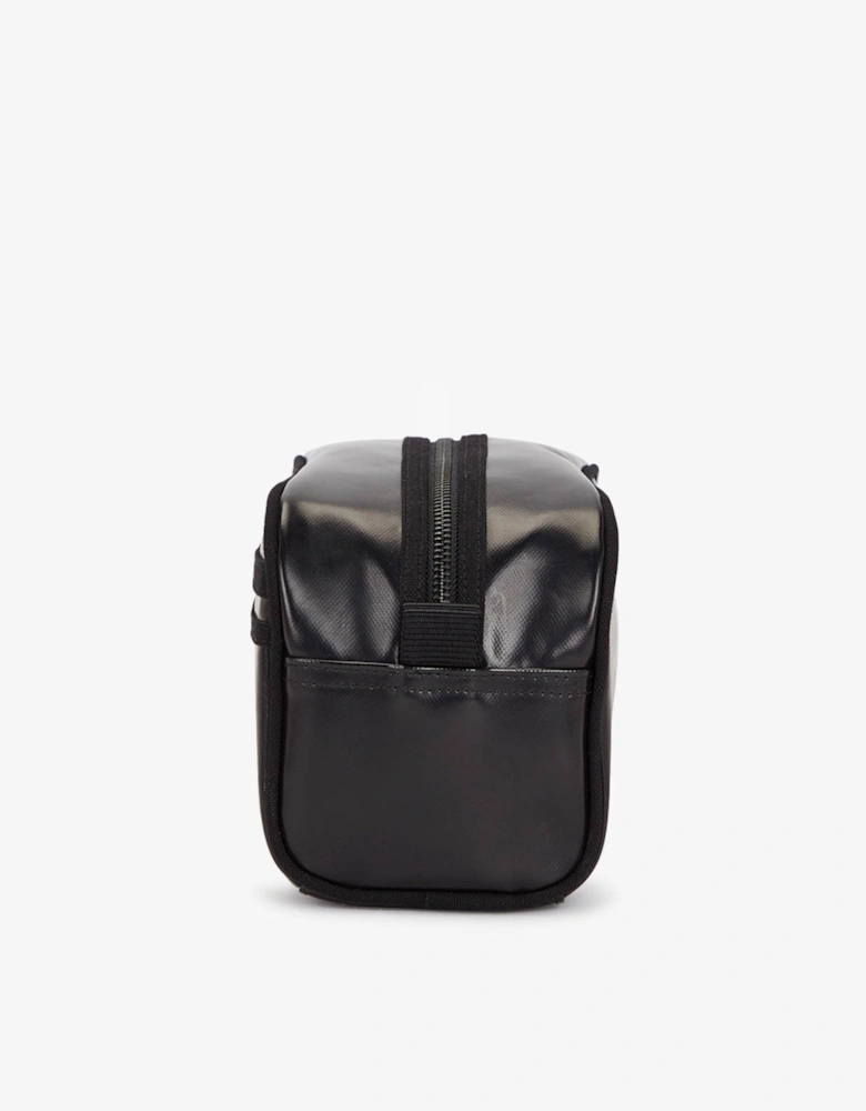 Fred Perry Mens Tonal Coated Poly Wash Bag - Black/Gold 774
