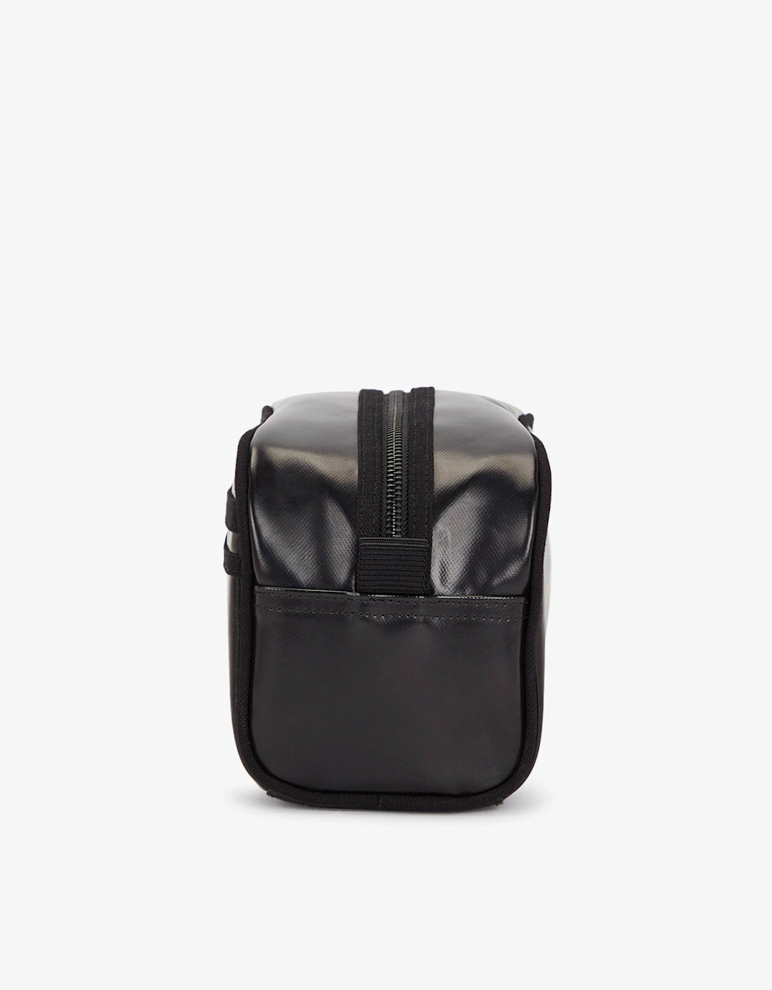 Fred Perry Mens Tonal Coated Poly Wash Bag - Black/Gold 774