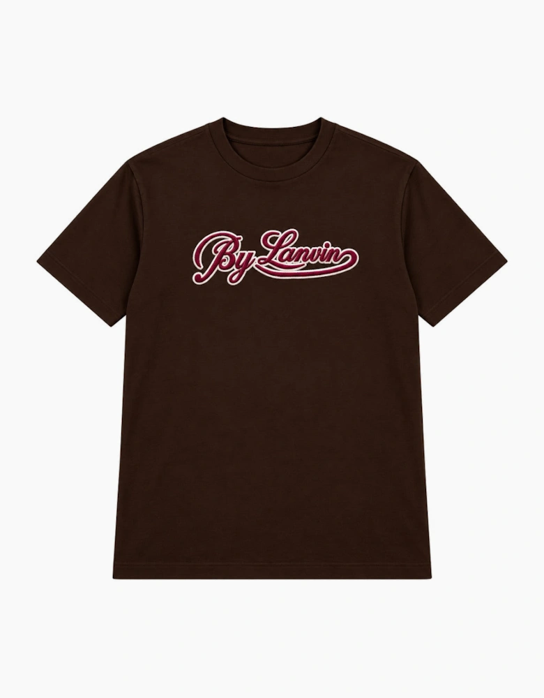 By Lanvin Script Logo Dark Brown T-Shirt