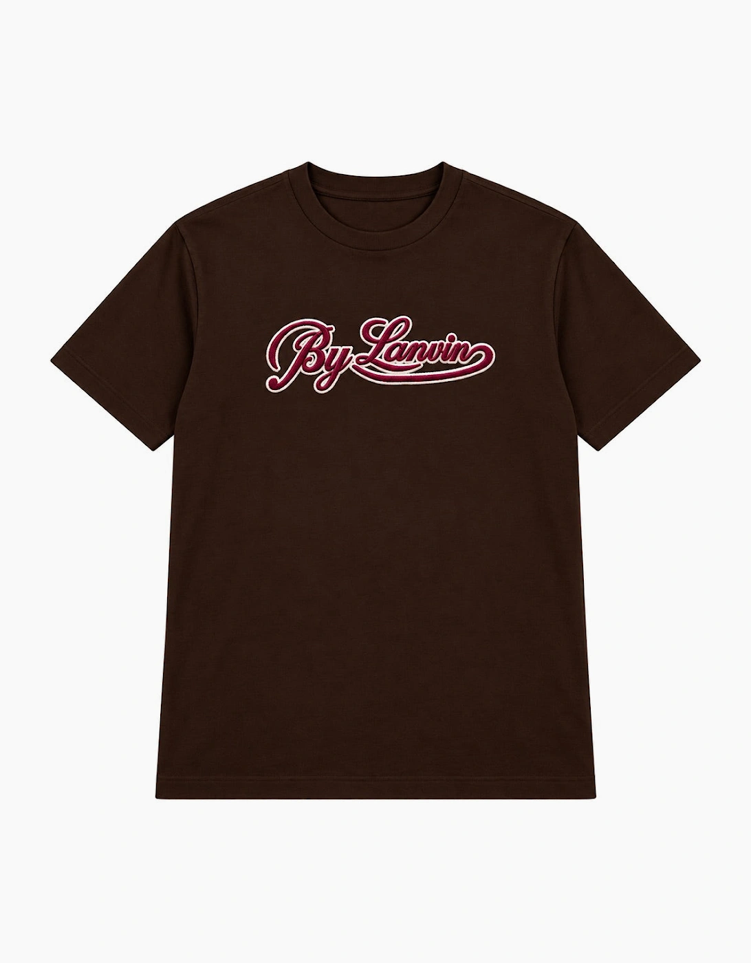 By Lanvin Script Logo Dark Brown T-Shirt