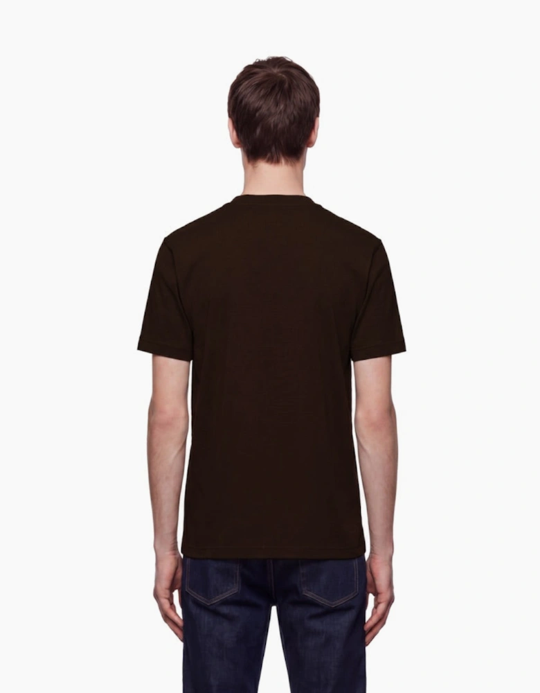 By Lanvin Script Logo Dark Brown T-Shirt