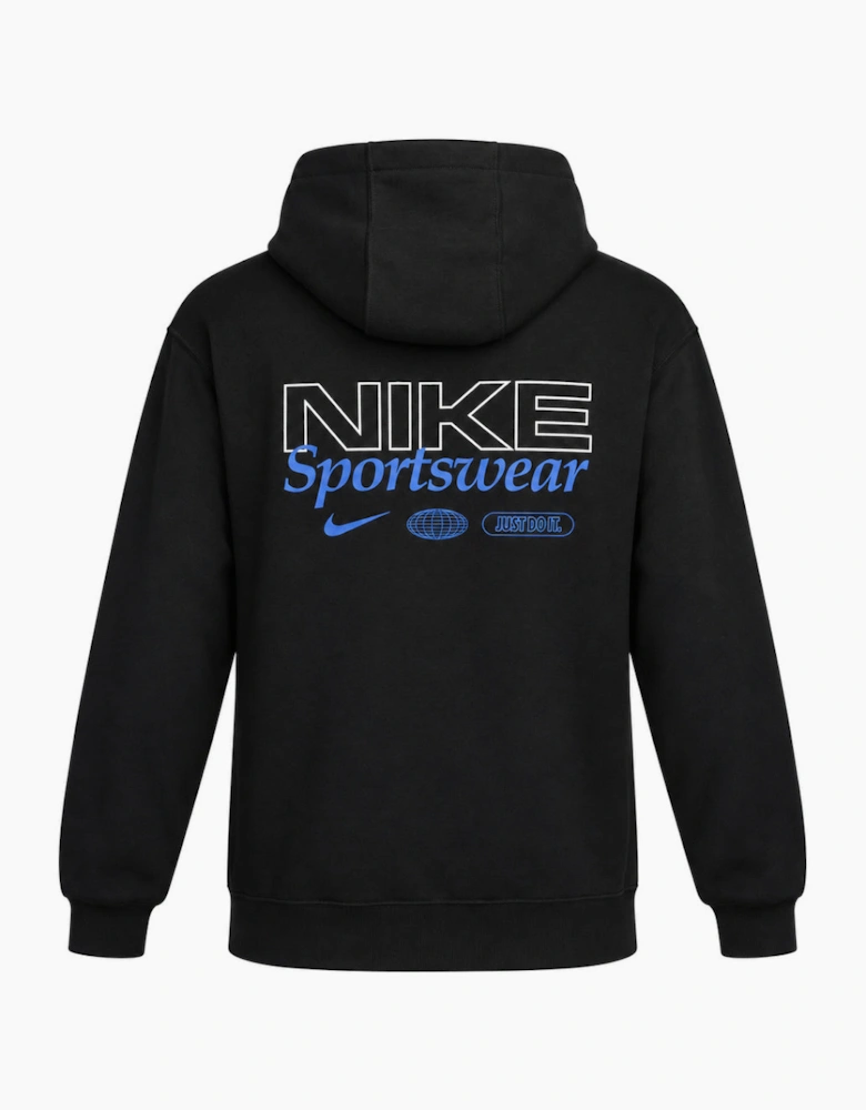Nike Sportswear Graphic Overhead Black Hoodie