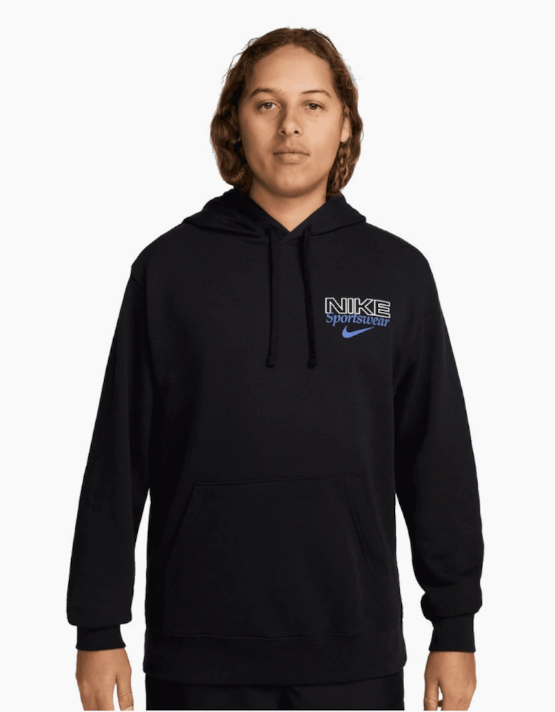 Nike Sportswear Graphic Overhead Black Hoodie